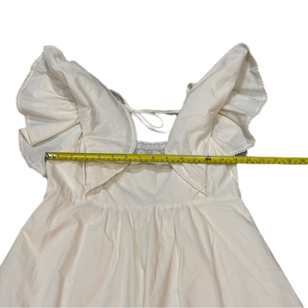 Sunday Best Cream Ruffle Mini Dress - Picture 15 of 16